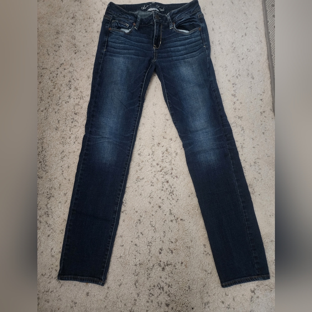 American Eagle Outfitters Blue Skinny Jeans with Stretch